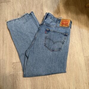 Levi's Jeans Men's 550 Relaxed Fit W40 L30 40x30 Light Wash‎ Straight Denim